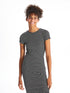 LC Waikiki Crew Neck Striped Short Sleeve Women's Bodycon Dress